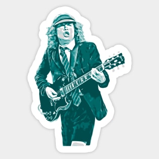 ANGUS YOUNG VERY ROCK N ROLL Sticker